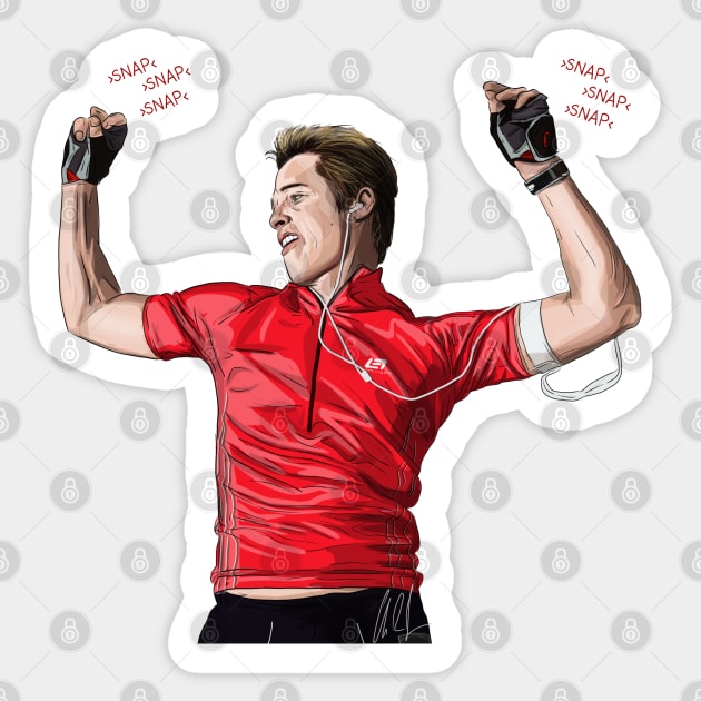 Burn After Reading: Finger Snap Dance Sticker by 51Deesigns